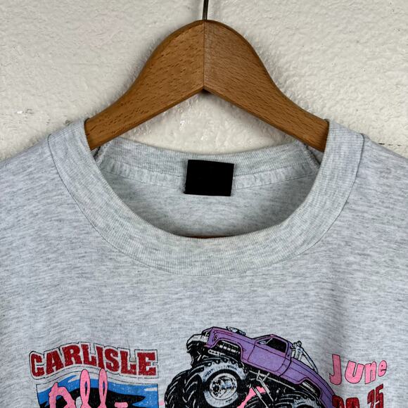 Vintage Car Show Shirt Size XXL Grey Single Stitch All Truck Nationals 1995 USA - Picture 2 of 12